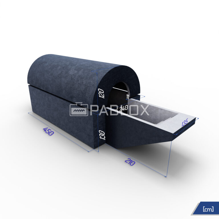 Betónová pivnica s klenbou 450 × 240 × 250 s monolitickými schodmi